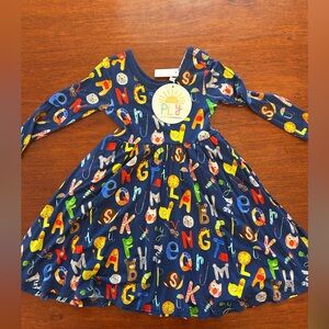 NWT Little Sleepies 2T ABC twirl dress
